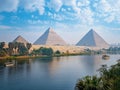 Majestic Pyramids by the Nile River