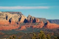 The majestic red rocks of the Arizona mountains near Sedona. Royalty Free Stock Photo