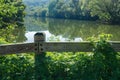 Majestic Roanoke River and Fence Royalty Free Stock Photo