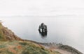 majestic rock formation in sea and beautiful majestic landscape, Hvitserkur, iceland