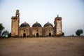 Majestic ruined mosques featuring tracery work, carvings and designs