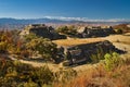 Majestic ruins Monte Alban in mexican state of Oaxaca Royalty Free Stock Photo