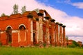 Majestic Ruins of stables and headquarters of hussars Royalty Free Stock Photo