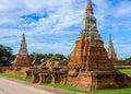 Majestic ruins of 1629 Wat Chai Watthanaram built by King Prasat