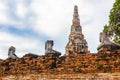 Majestic ruins of 1629 Wat Chai Watthanaram built by King Prasat