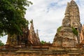 Majestic ruins of 1629 Wat Chai Watthanaram built by King Prasat