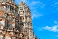 Majestic ruins of 1629 Wat Chai Watthanaram built by King Prasat