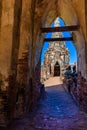 Majestic ruins of 1629 Wat Chai Watthanaram built by King Prasat