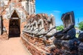 Majestic ruins of 1629 Wat Chai Watthanaram built by King Prasat