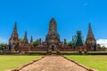 Majestic ruins of 1629 Wat Chai Watthanaram built by King Prasat