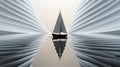A majestic sailboat on water Royalty Free Stock Photo