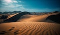 The majestic sand dunes of Africa ripple in the heat generated by AI