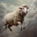 Realistic Sheep Painting In Hyper-detailed Classical Portraiture Style