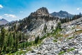 Majestic shot of a densely forested layered mountain range in Sequoia National Park in United States