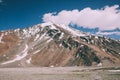 majestic snow capped mountain peak in Indian Himalayas,