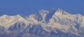 majestic snowcapped himalaya mountains, beautiful sleeping buddha range or mount kangchenjunga