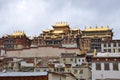 Majestic and solemn Buddhist shrine