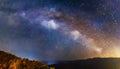 The Milky Way in panorama Royalty Free Stock Photo