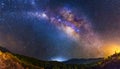 The Milky Way in panorama Royalty Free Stock Photo