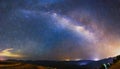 The Milky Way in panorama Royalty Free Stock Photo