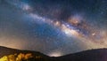 The Milky Way in panorama Royalty Free Stock Photo