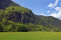 Majestic spring alpine scenery near Logar valley (Logarska dolina), Kamnik Savinja Alps, Slovenia, Europe Royalty Free Stock Photo