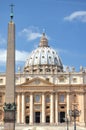 Majestic St. Peter's Basilica in Rome, Vatican, Italy Royalty Free Stock Photo