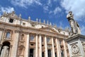 Majestic St. Peter's Basilica in Rome, Vatican, Italy Royalty Free Stock Photo