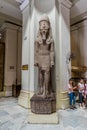 Ancient Egypt Pharaoh Statue, Cairo Museum Royalty Free Stock Photo