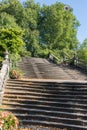 Majestic stone flight of stairs