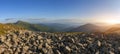 Majestic sunrise in the mountains landscape. Carpathian, Ukraine, Europe Royalty Free Stock Photo