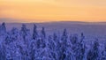 Majestic sunset in the mountains landscape. Carpathian, Ukraine Royalty Free Stock Photo