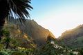 Majestic Sunset Over Tenerifes Masca Valley Royalty Free Stock Photo