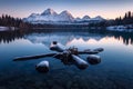 Majestic Swiss Alps at Blue Hour