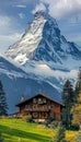 Majestic swiss alps verdant valleys tranquil countryside landscape in switzerland