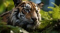 Majestic Tiger in the Enchanting Rainforest