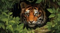 Majestic Tiger in the Enchanting Rainforest