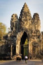Majestic Tonle Om Gate, in the iconic Angkor Wat temple complex in Cambodia