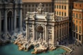 The Majestic Trevi Fountain in Italy. Perfect for Travel Brochures and Postcards.