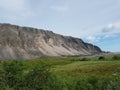 Majestic twisted road with mighty mountain