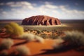 The Majestic Uluru Rock in Australia. Perfect for Travel Brochures and Posters.