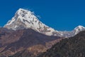 Majestic view of Annapurna south and Himchuli from Poonhill Ghorepani Nepal