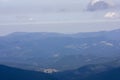 The majestic view of the beautiful mountains. Relaxing travel background. Tourist routes. Carpathians. Ukraine. Europe Royalty Free Stock Photo