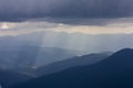 The majestic view of the beautiful mountains. Relaxing travel background. Tourist routes. Carpathians. Ukraine. Europe Royalty Free Stock Photo