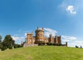 Majestic view of Belvoir Castle in Grantham, England, United Kingdom.