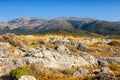 Majestic view of cretan landscape at sunset Royalty Free Stock Photo