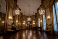 Majestic view of dance saloon of an old french like architecture palace, now the Museum of Decorative Art