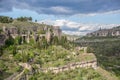 Majestic view at the Enchanted City in Cuenca, a natural geological landscape site in Cuenca city, Spain