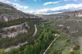 Majestic view at the Enchanted City in Cuenca, a natural geological landscape site in Cuenca city, Spain