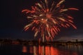 Majestic view of Fireworks in the evening Florida USA